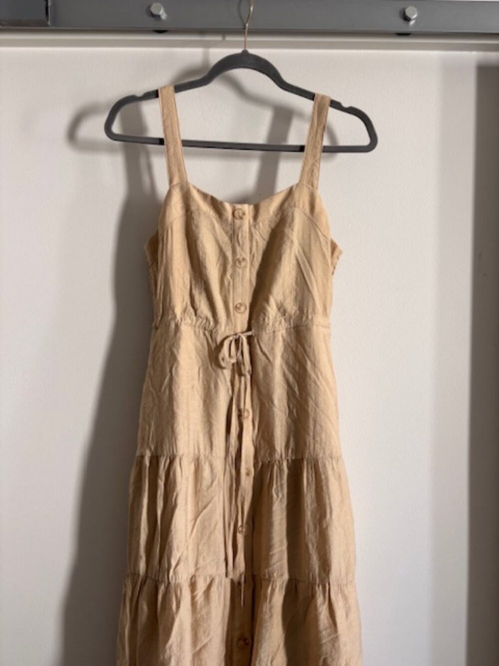 Wishlist Apparel Almond Blossom Tiered Dress - Size Small